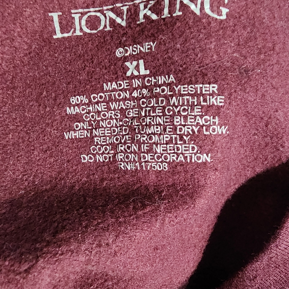 Disney The Lion King Maroon Sweatshirt - Picture 4 of 4